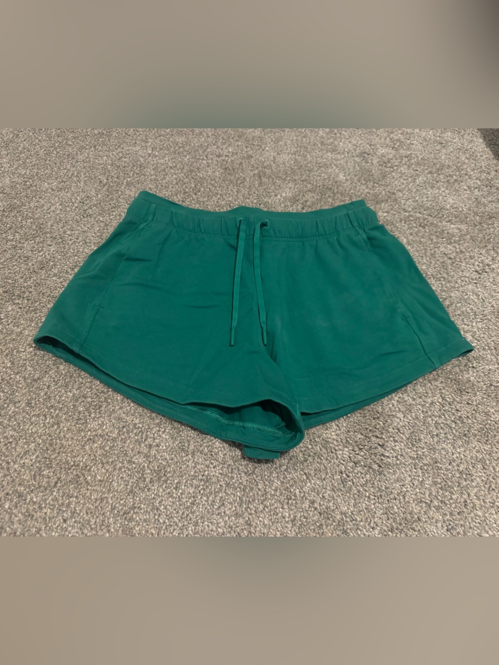 lululemon athletica Teal Green Drawstring Athletic Shorts